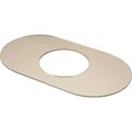 Proplus 14 x 8 Acrylic Single Handle Cover Plate 133607